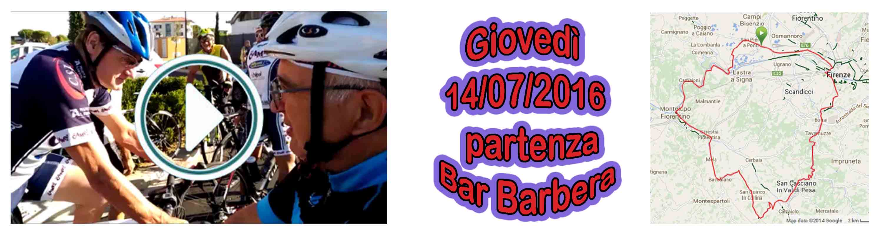Banner Partenza dal Bar Barbera con video